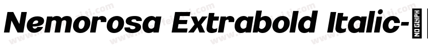 Nemorosa Extrabold Italic字体转换